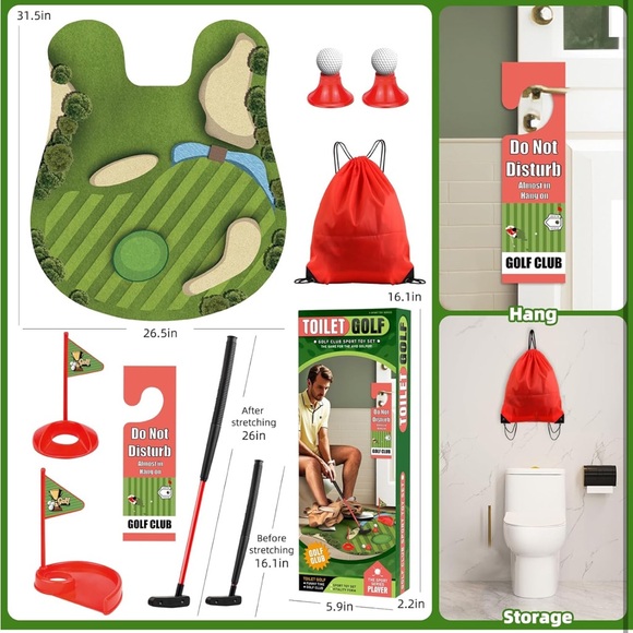 Toilet Golf Gag Gift NIB New in Box - Picture 2 of 7